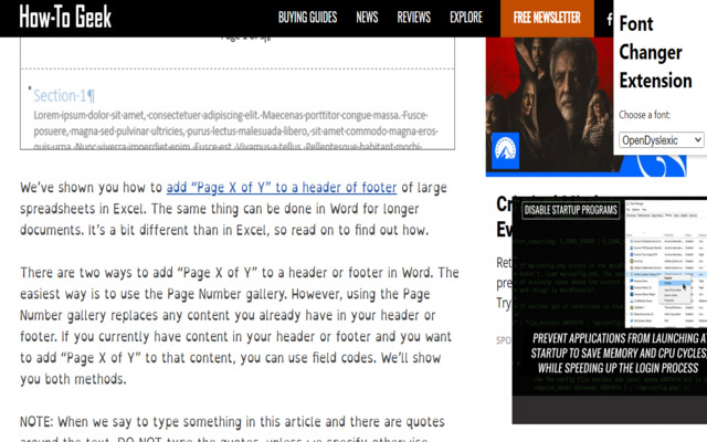 Font Changer Extension截图2