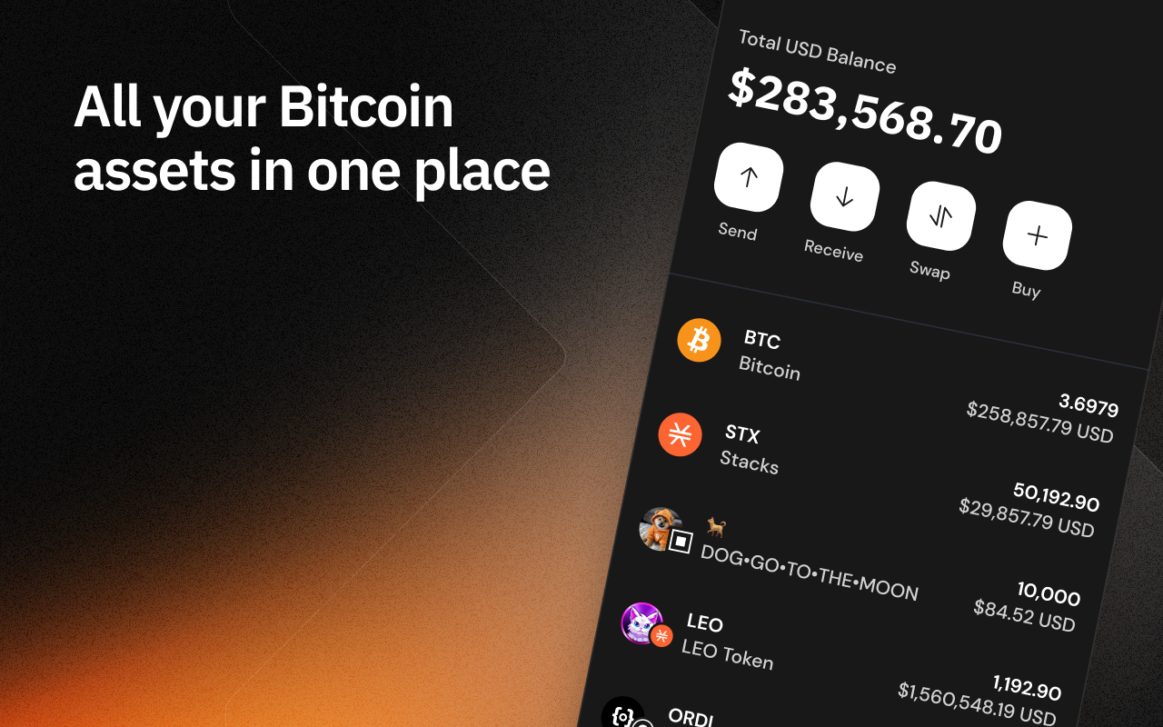 Xverse: Bitcoin Crypto Wallet截图2