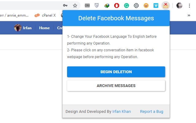 Delete Facebook Messages截图1