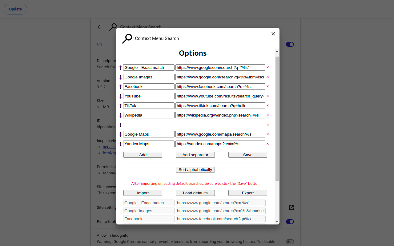 Context Menu Search截图2