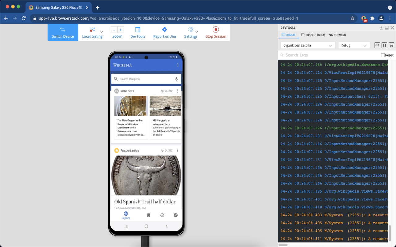 Browserstack Toolbar Toggle截图1