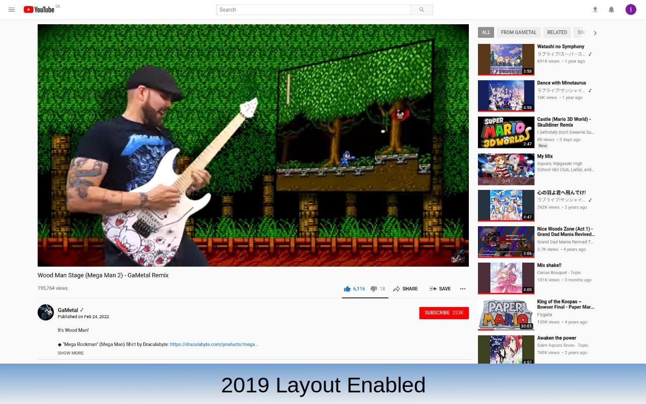 CustomTube - Restore the Old YouTube Layout截图1