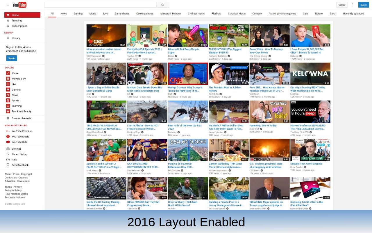 CustomTube - Restore the Old YouTube Layout截图4