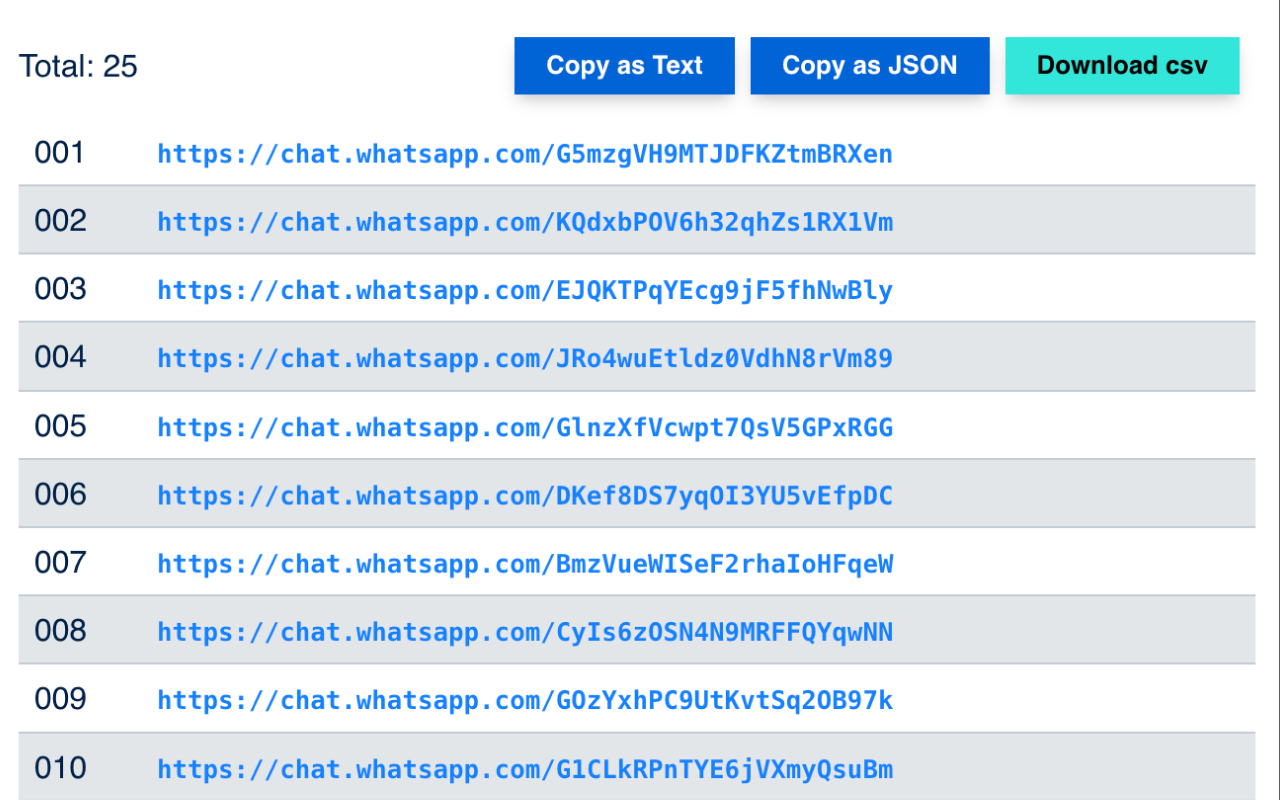 Grab WhatsApp groups links截图5
