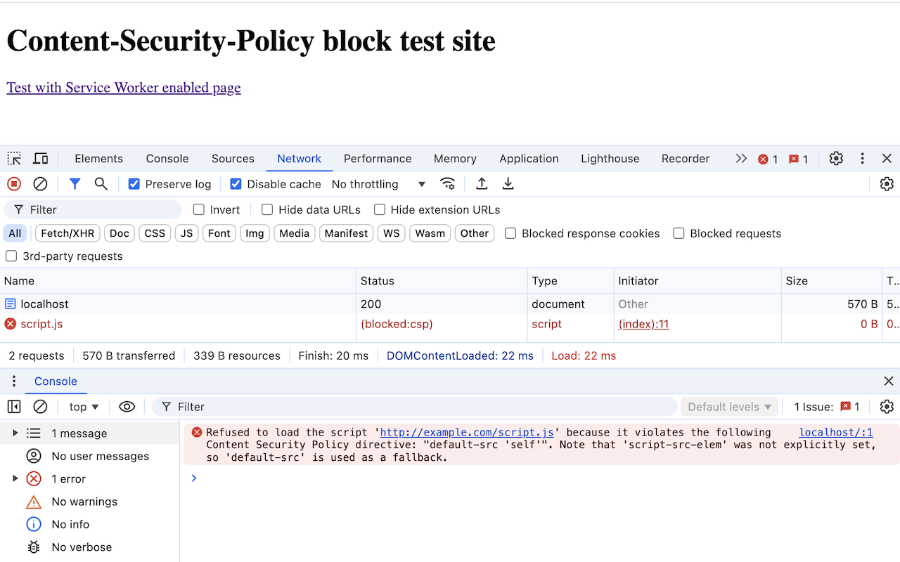 Disable Content-Security-Policy截图1