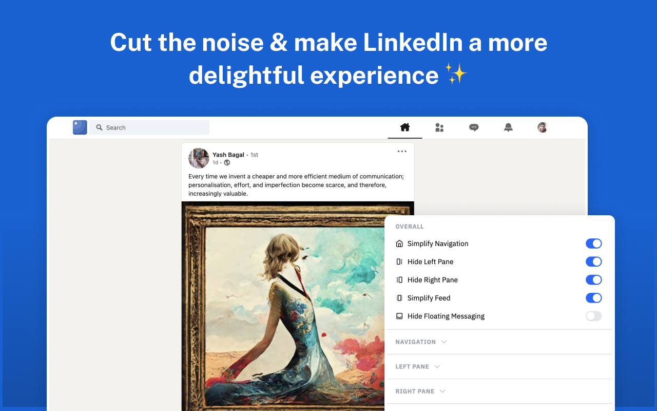 Minimal Theme for LinkedIn截图1