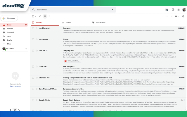 Gmail Message Preview by cloudHQ截图1