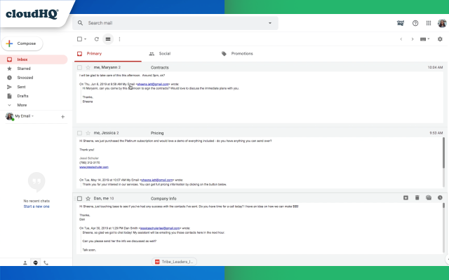 Gmail Message Preview by cloudHQ截图2