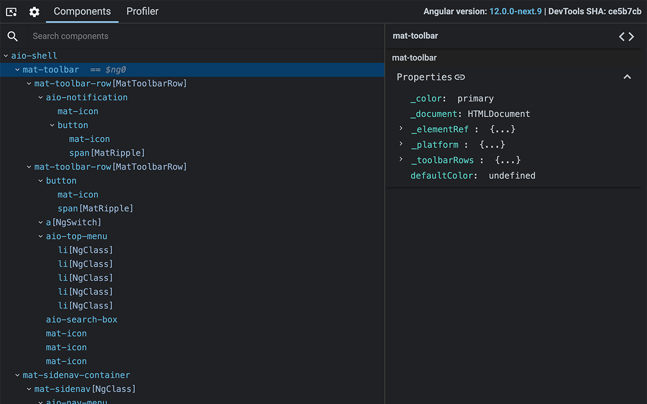Angular DevTools截图5