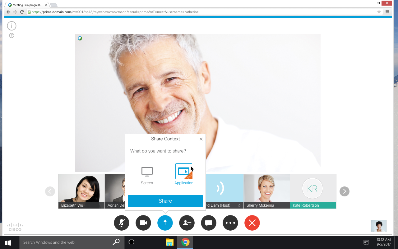 Cisco Webex 内容共享截图3