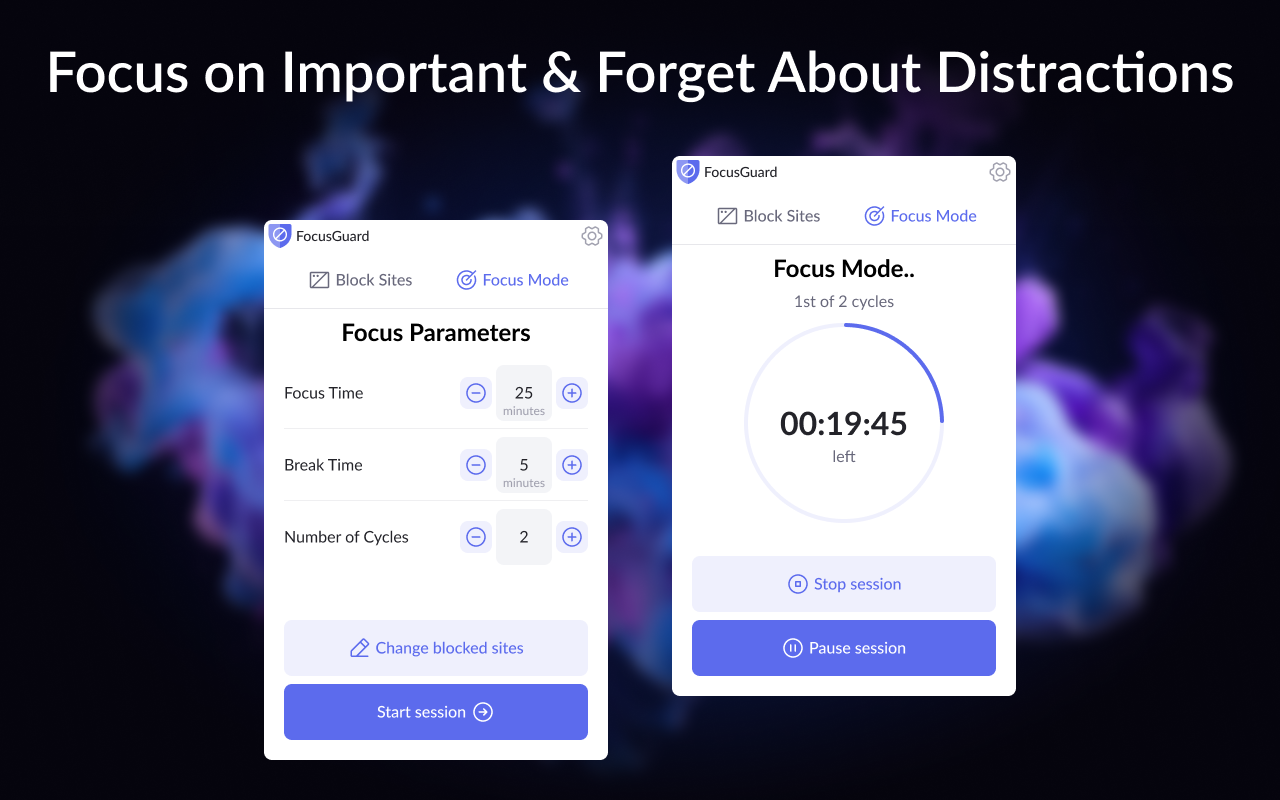 FocusGuard - Block Site & Focus Mode截图3