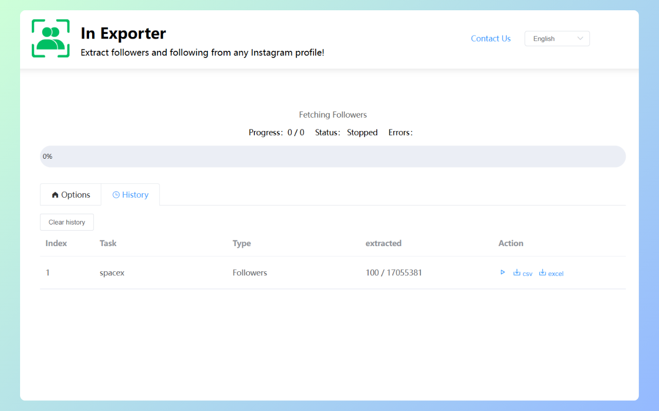 InExporter - In粉丝导出截图1