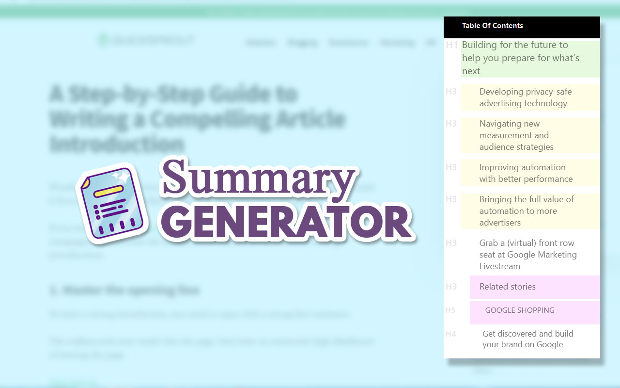 Summary Generator截图1
