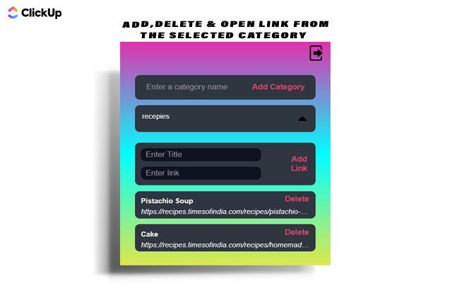 Save Links to ClickUp截图1