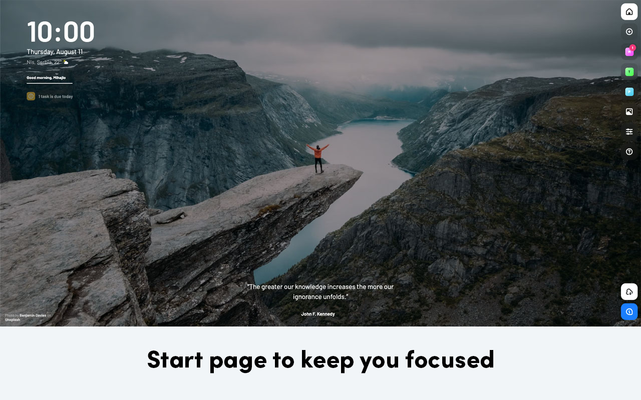 Spaceboard - New tab dashboard截图3