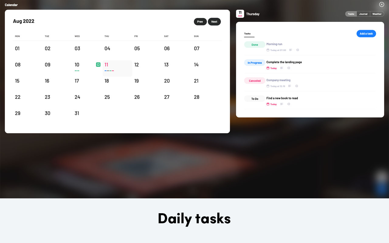 Spaceboard - New tab dashboard截图5
