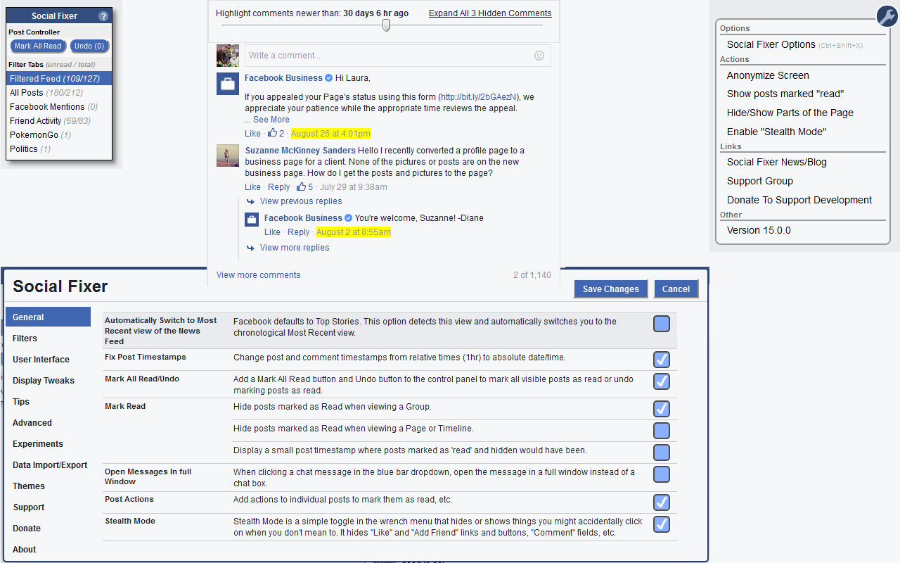 Social Fixer for Facebook截图2