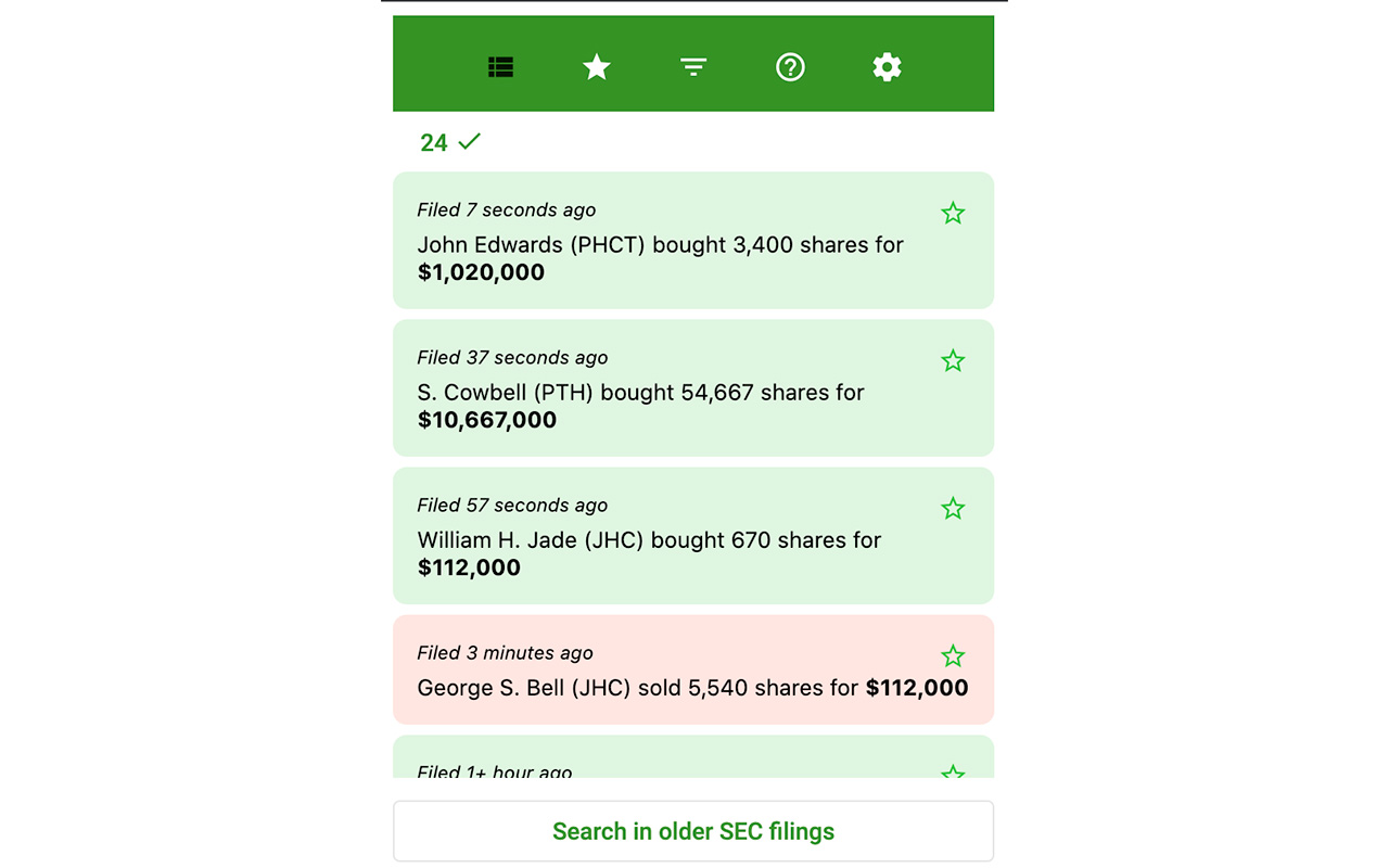 Insider Trading Alerts截图2