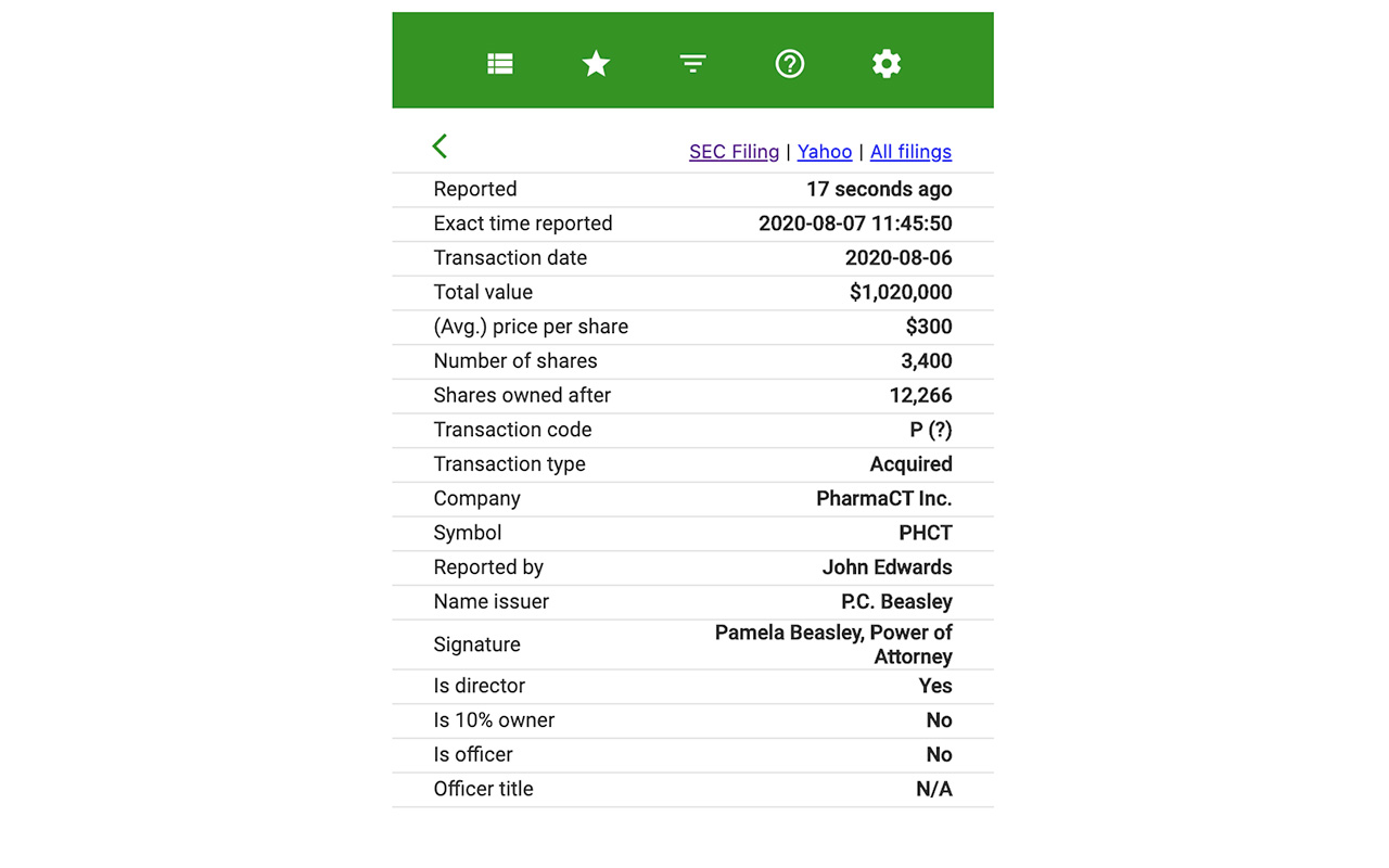 Insider Trading Alerts截图3