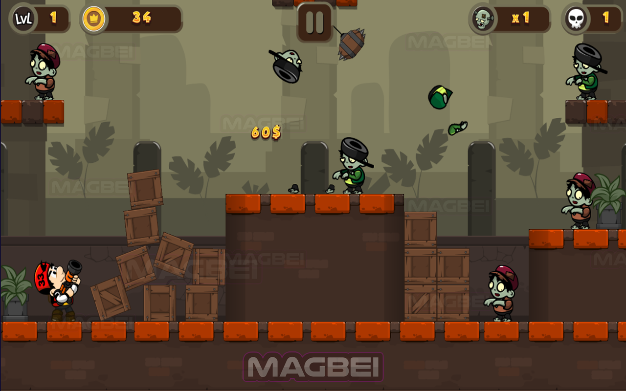 Zombie Buster 游戏 - 离线运行截图1