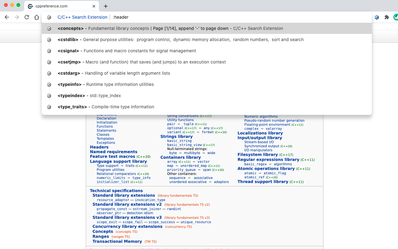 C/C++ Search Extension截图1