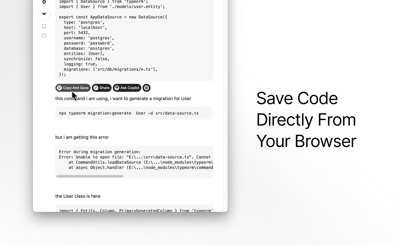Pieces for Developers: Copilot & Code Capture截图3
