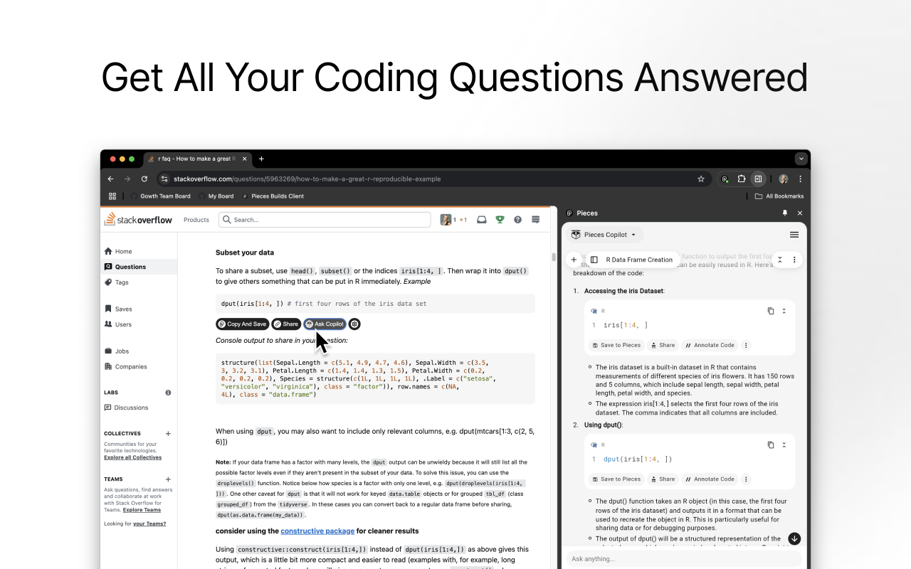 Pieces for Developers: Copilot & Code Capture截图5
