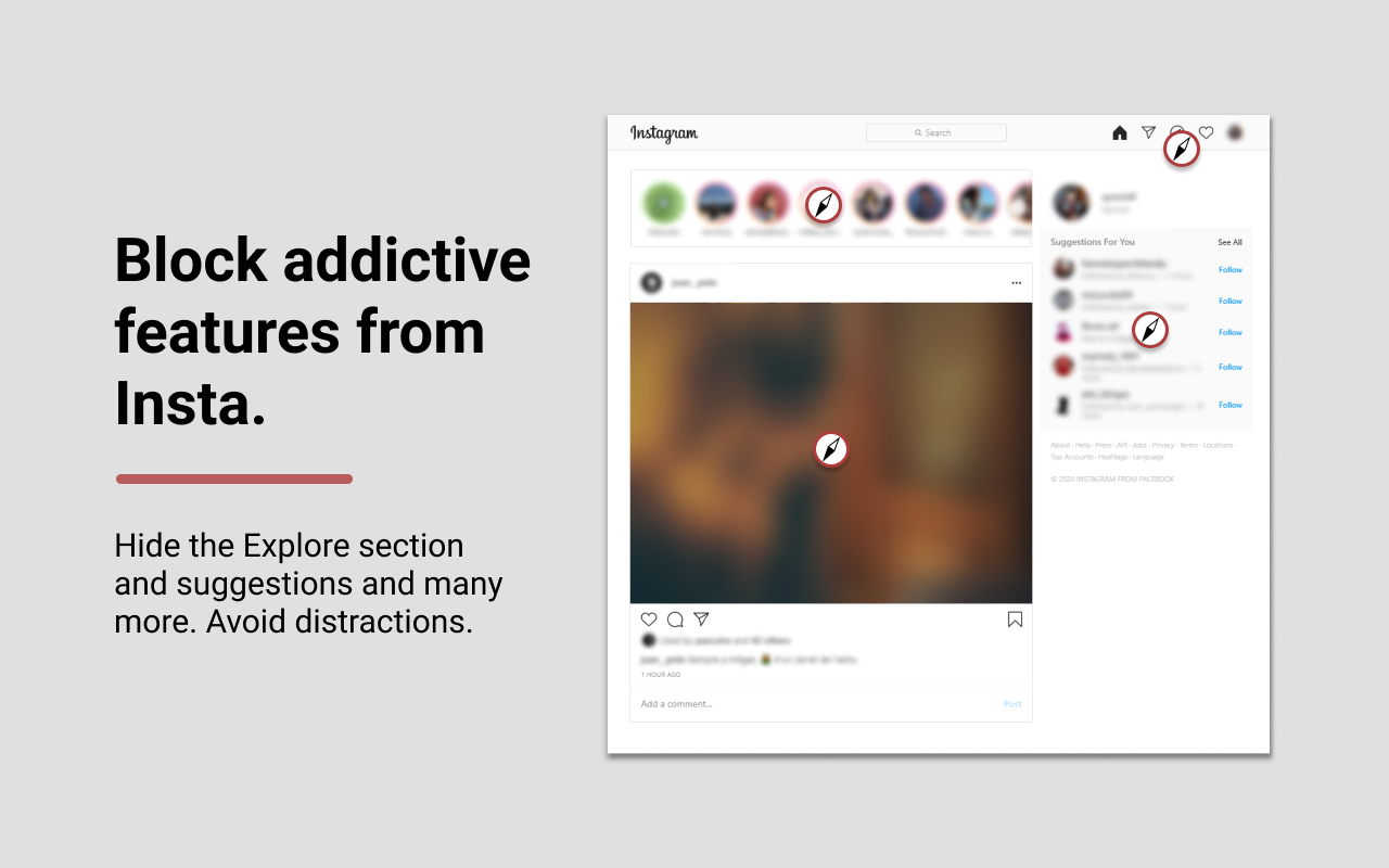 Antigram - Explore & Reels Blocker截图3
