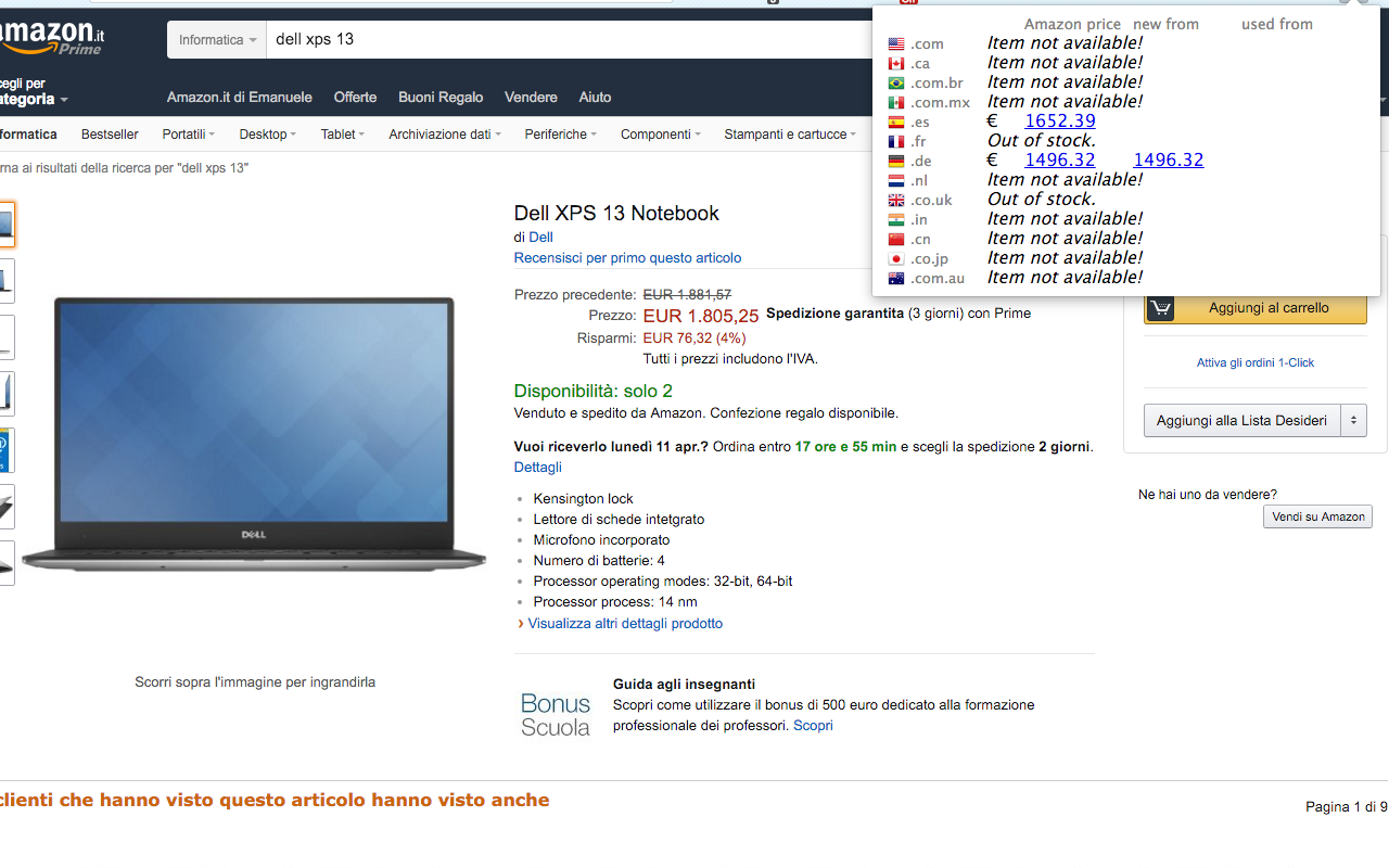 Amazon Price Comparator截图2