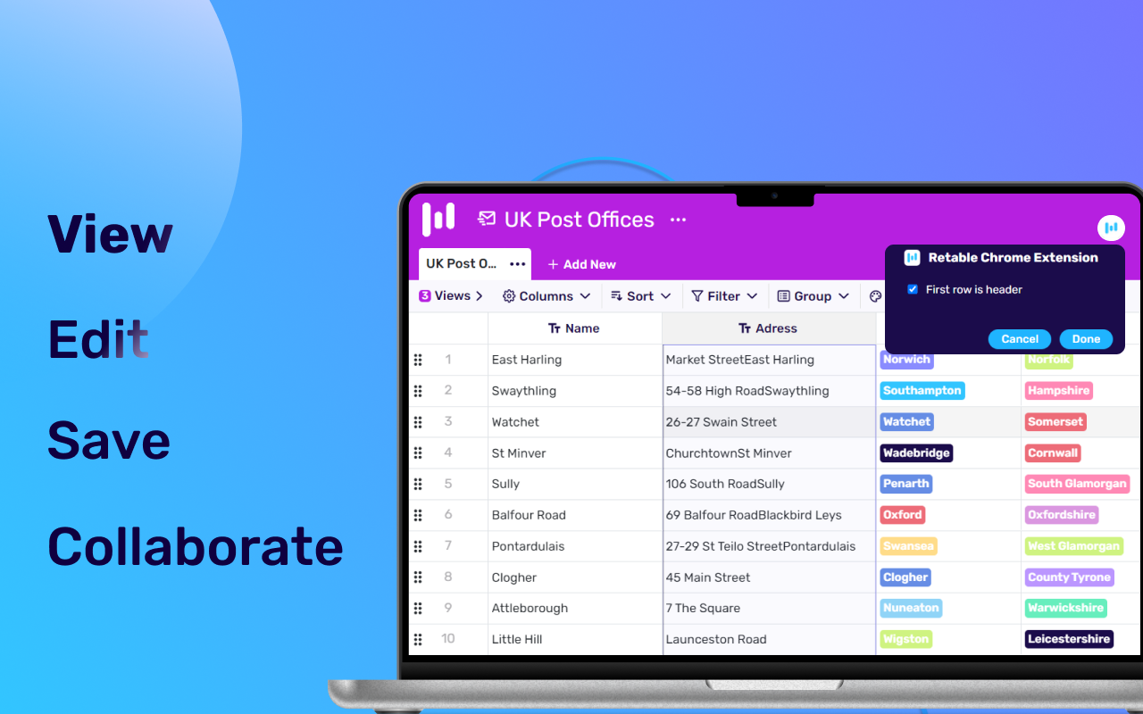 Retable - CSV Viewer截图2
