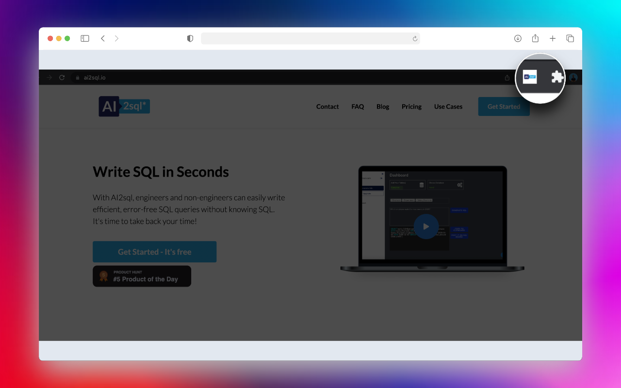 AI2sql - the Chrome extension plugin截图3