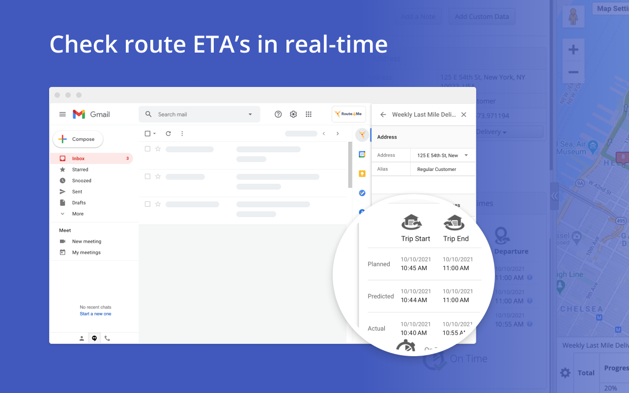 Route4Me Route Planner for Gmail截图3