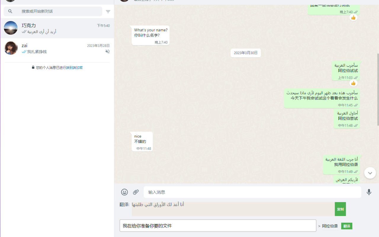 Whatsapp翻译官截图1