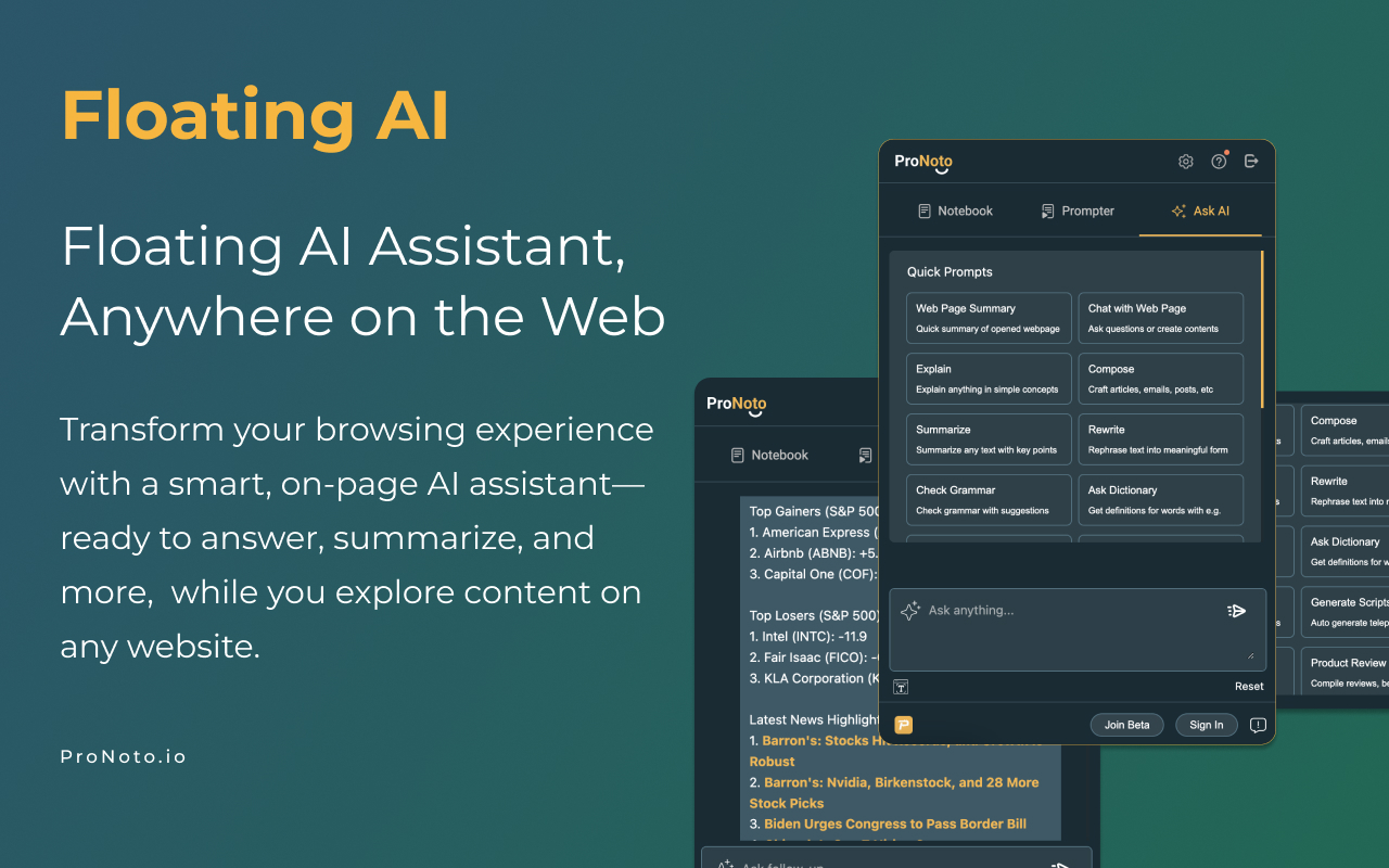 ProNoto: AI Notes, Teleprompter, AI Assistant, & Screenshots截图1