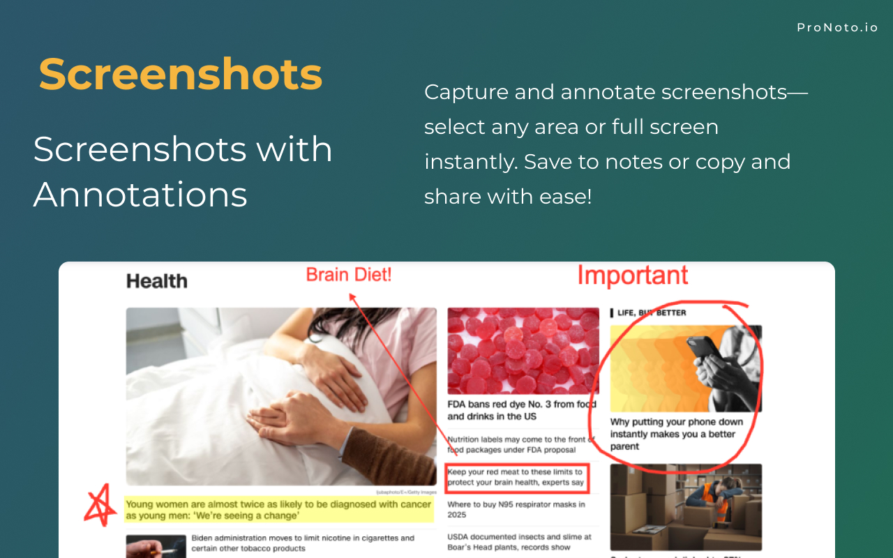 ProNoto: AI Notes, Teleprompter, AI Assistant, & Screenshots截图5
