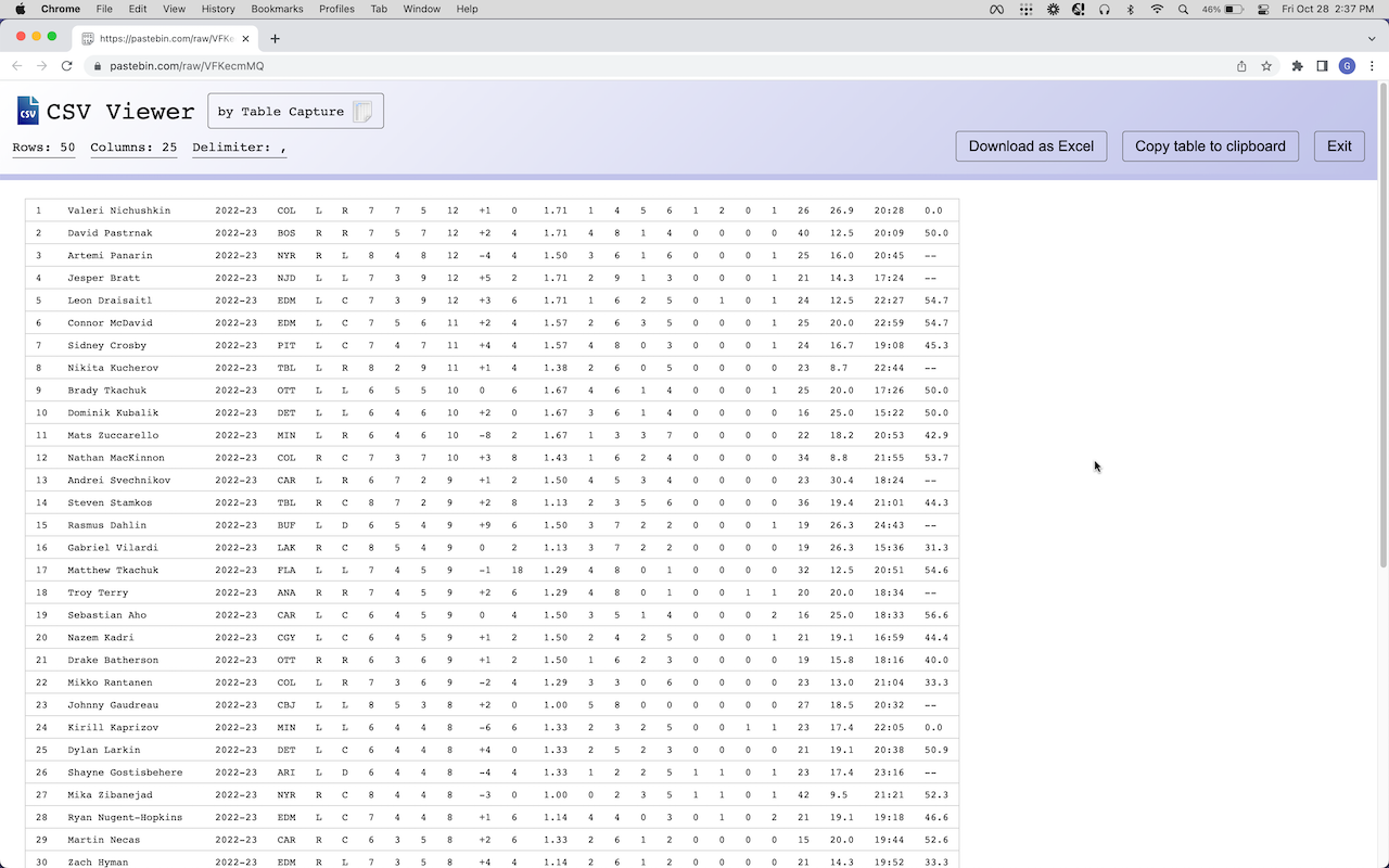 CSV Viewer by Table Capture截图2