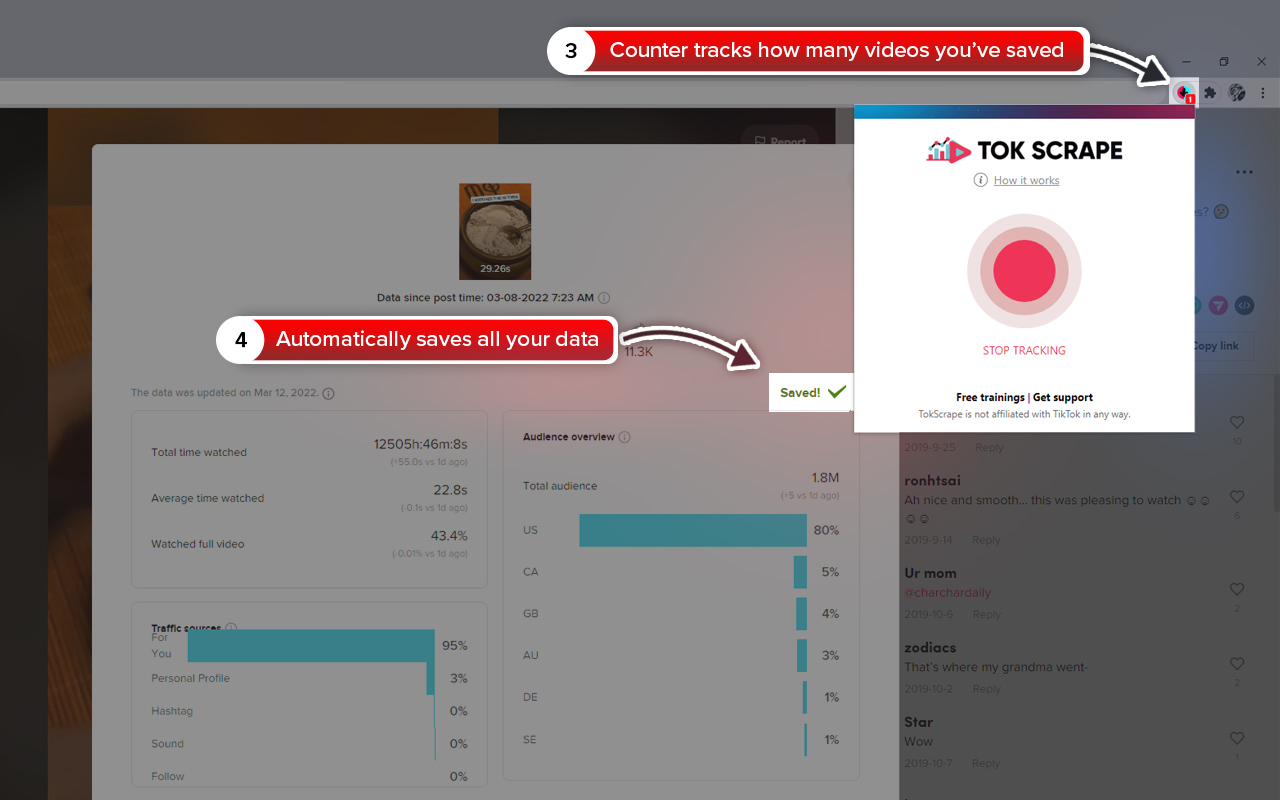 TOKscrape - TikTok Advanced Analytics Tool截图3