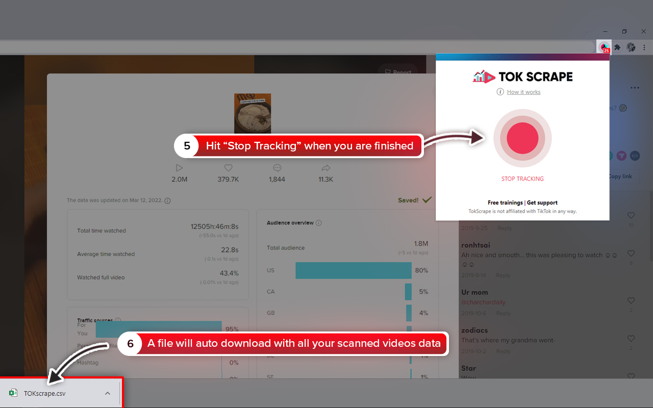 TOKscrape - TikTok Advanced Analytics Tool截图4
