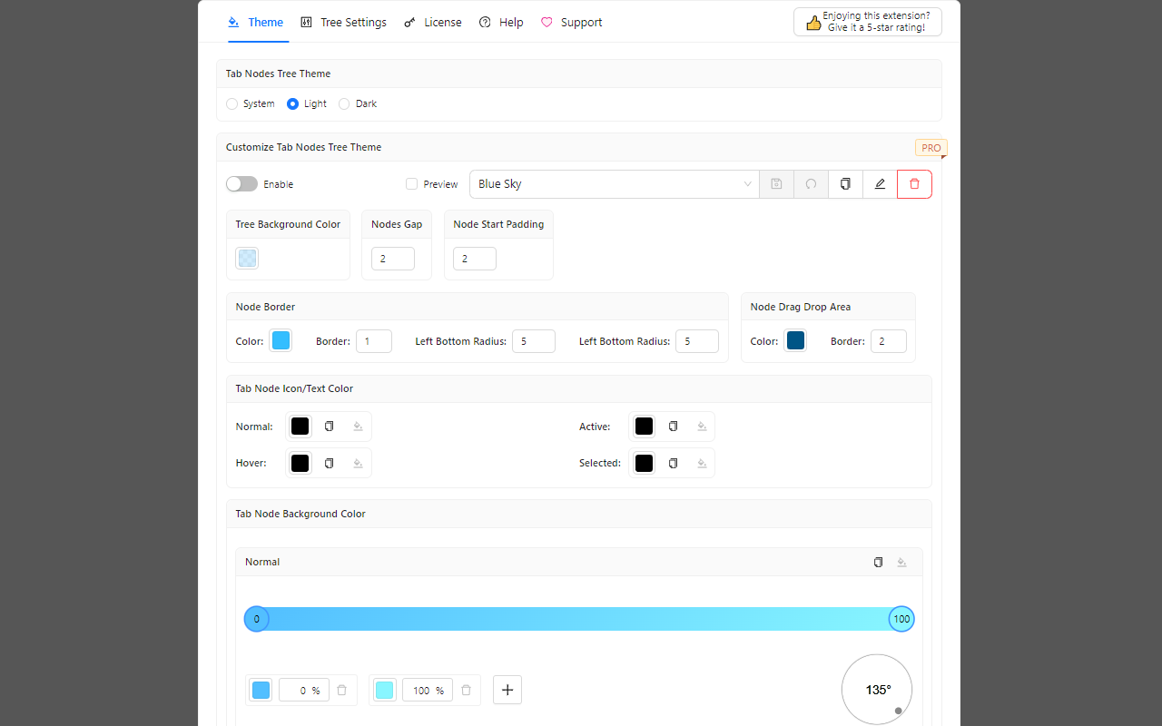 Tab Nodes Tree - Vertical Tree Style Tabs in Side Panel截图2