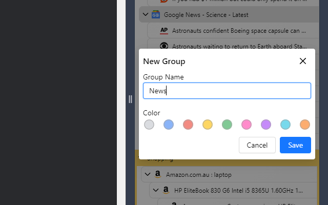 Tab Nodes Tree - Vertical Tree Style Tabs in Side Panel截图5