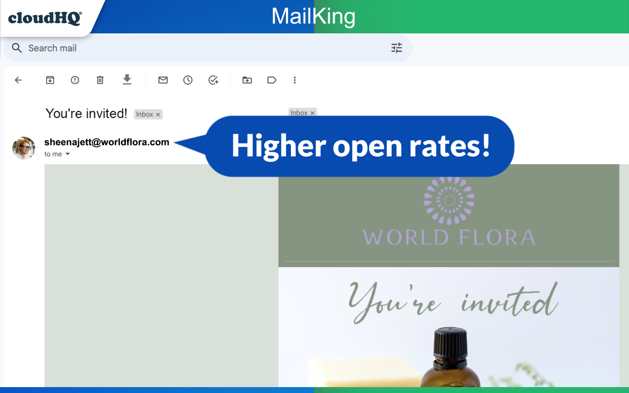 MailKing: Email Campaigns in Gmail by cloudHQ截图1