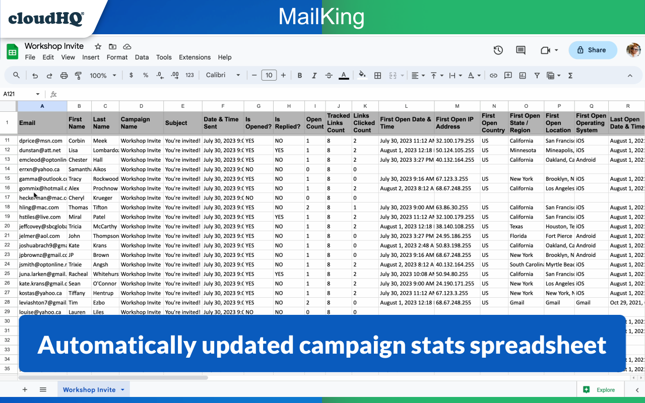 MailKing: Email Campaigns in Gmail by cloudHQ截图2
