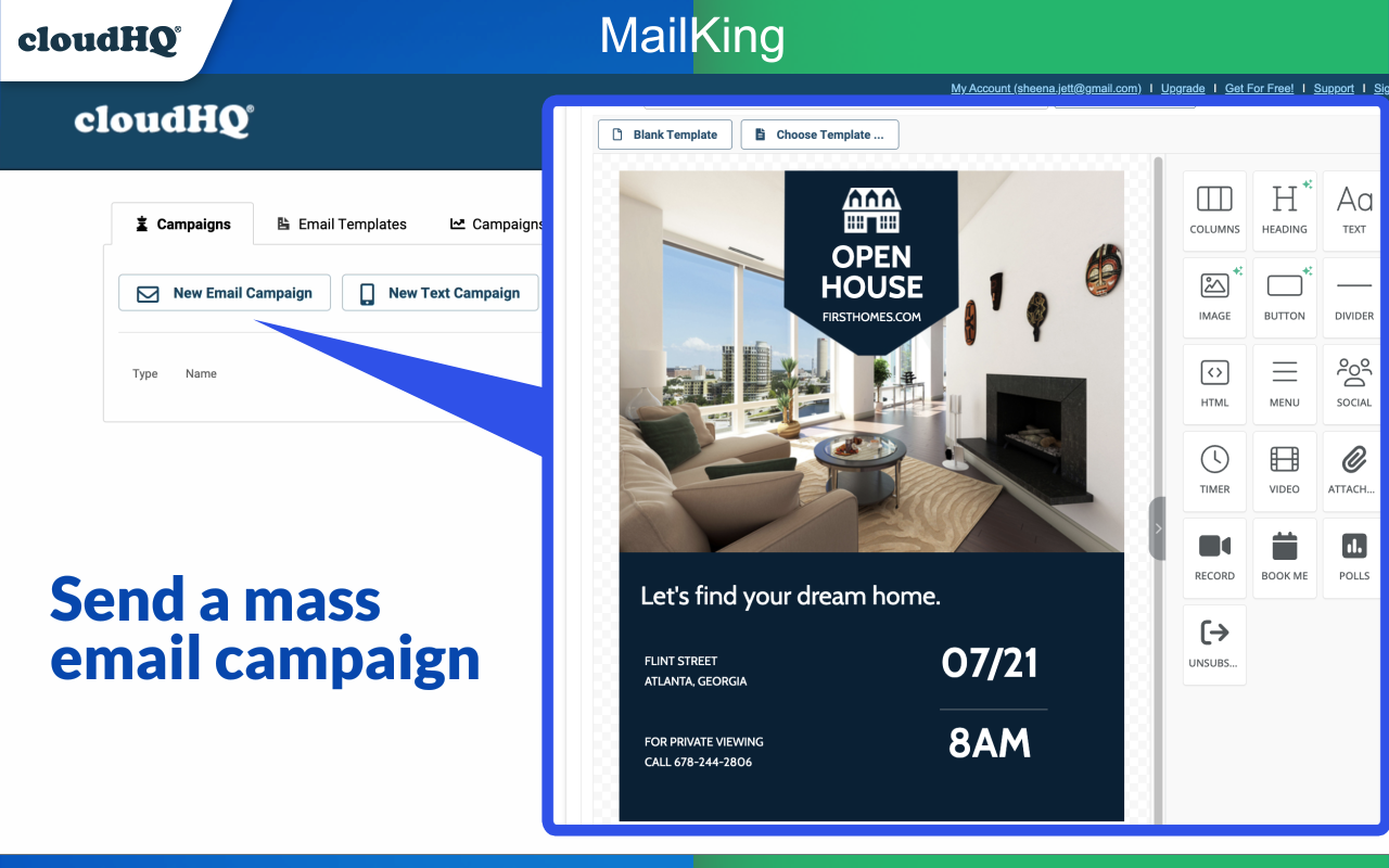 MailKing: Email Campaigns in Gmail by cloudHQ截图3