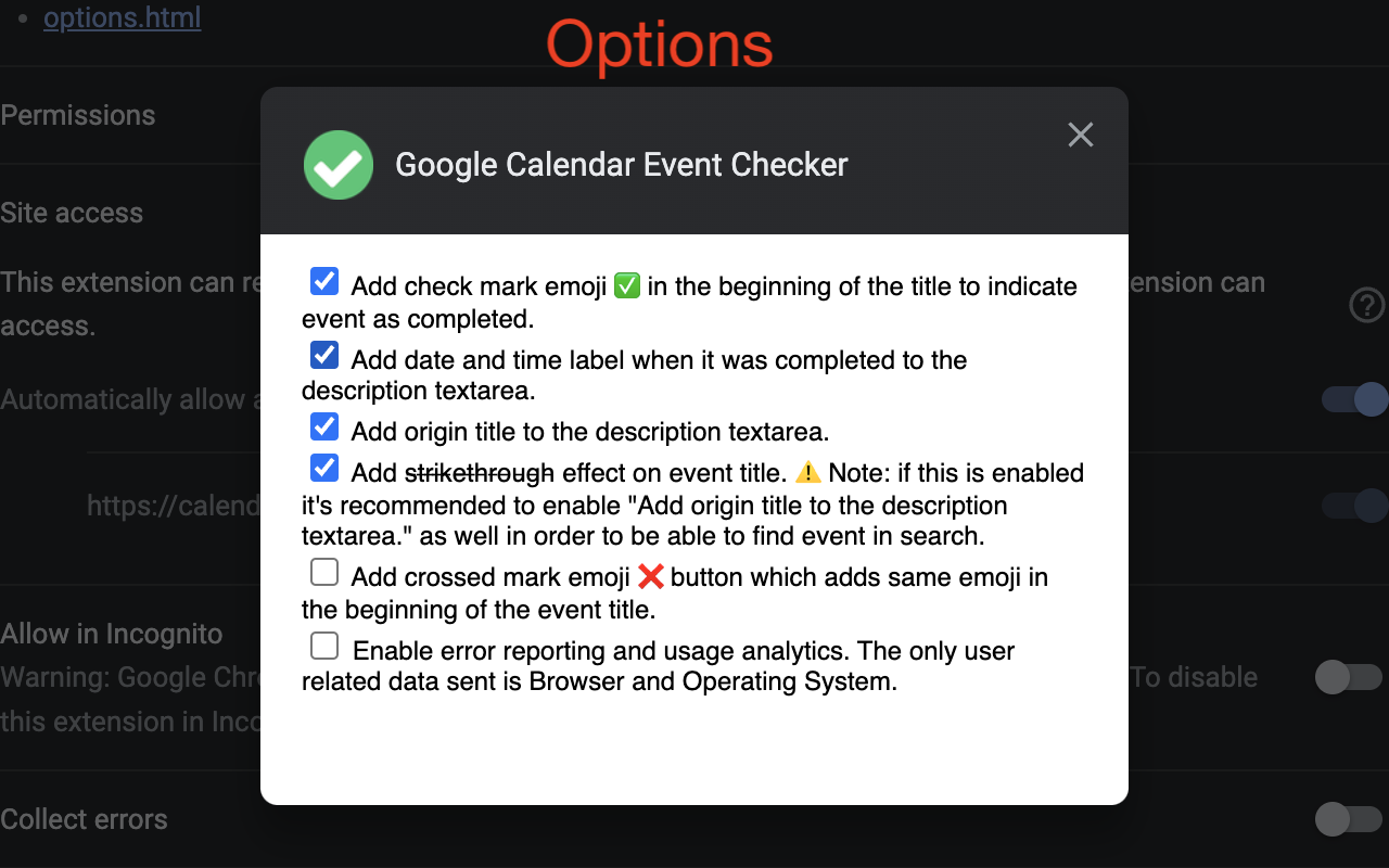 Google Calendar Event Checker截图2