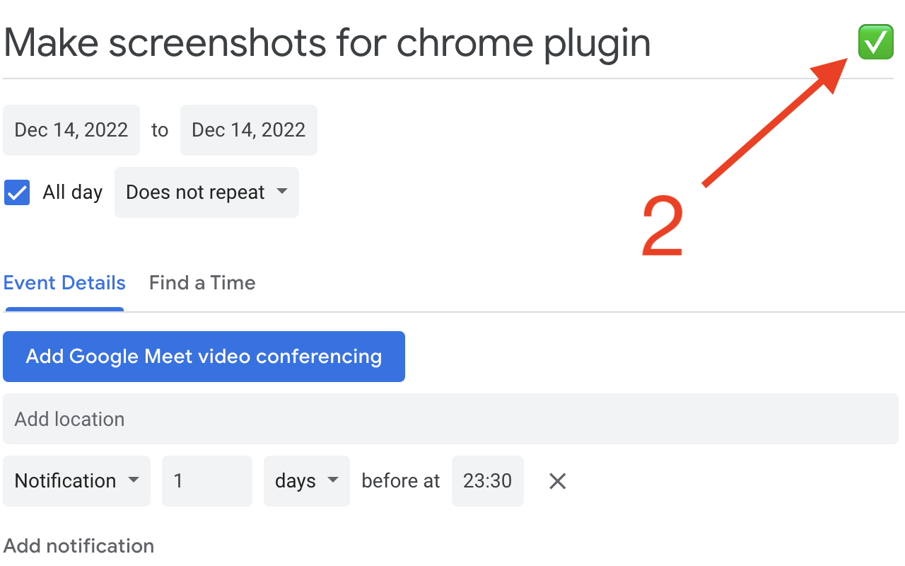Google Calendar Event Checker截图4