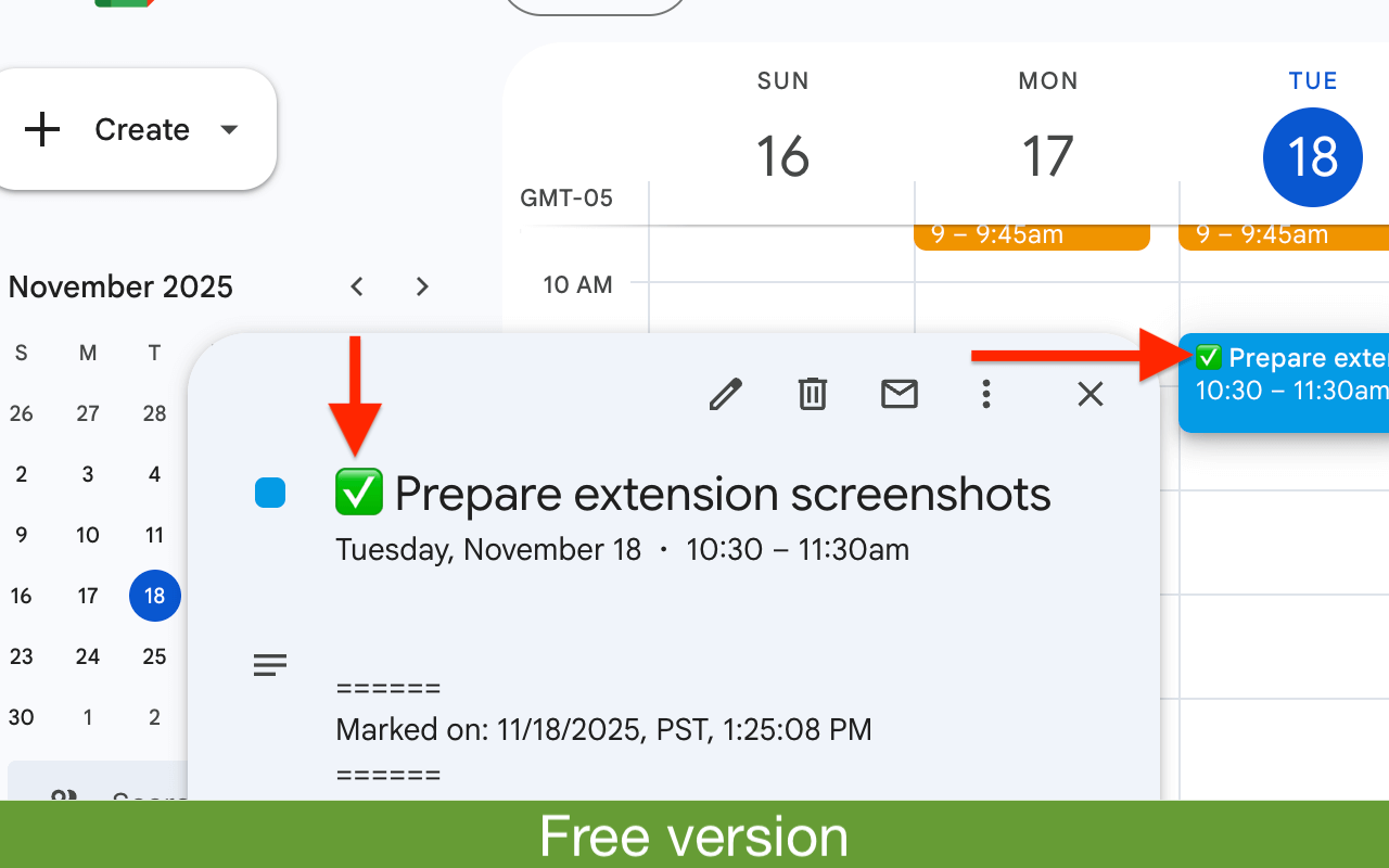 Google Calendar Event Checker截图5