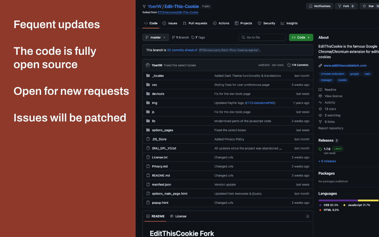 EditThisCookie (fork)截图1