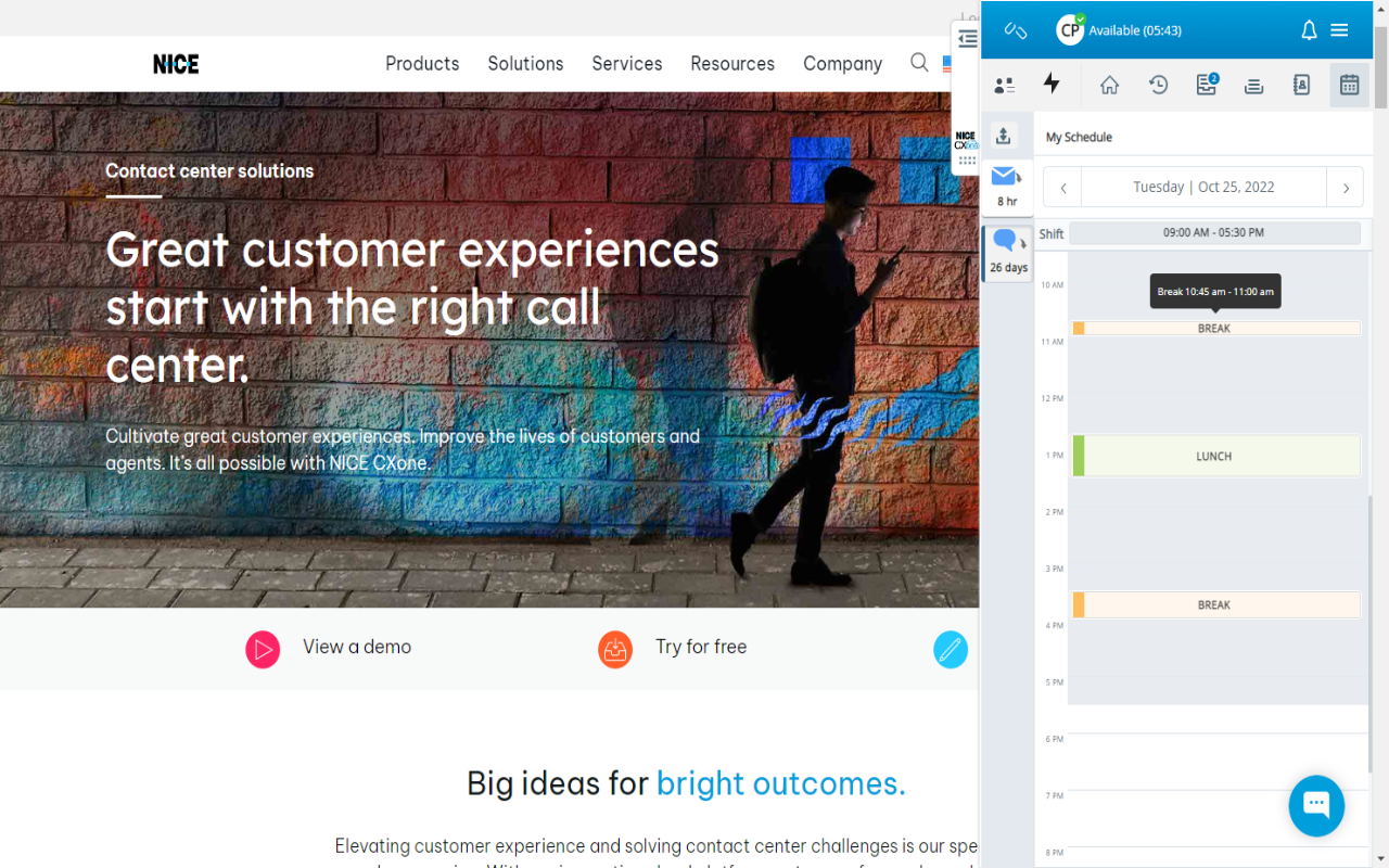 CXone Agent Extension截图2