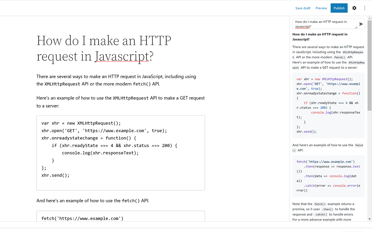 ChatGPT for Wordpress截图1
