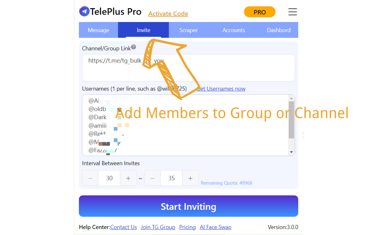 TG群发- 多账号群发器和采集器，Telegram电报协议号群发软件截图4